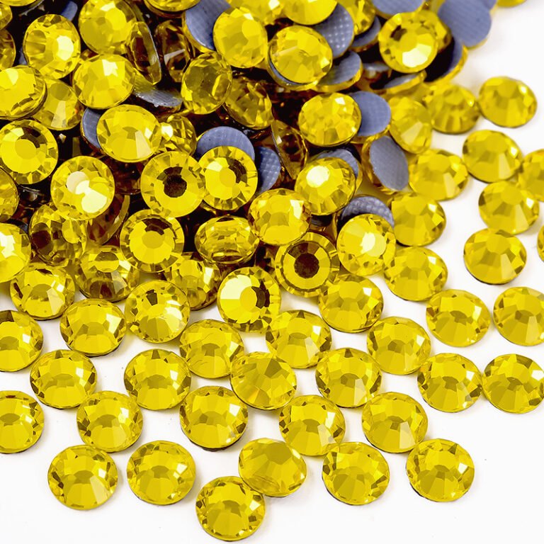 Bulk Citrine Hotfix Rhinestones SS6-SS30 for LA Fast Fashion