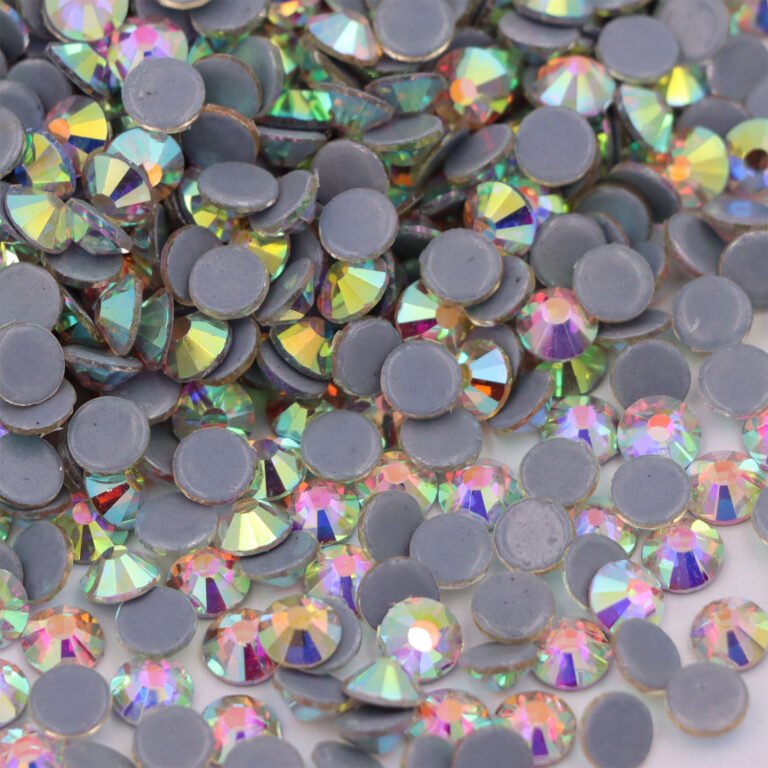 How Crystal AB Hotfix Rhinestones Create That Signature Rainbow Sparkle on Bridal Gowns