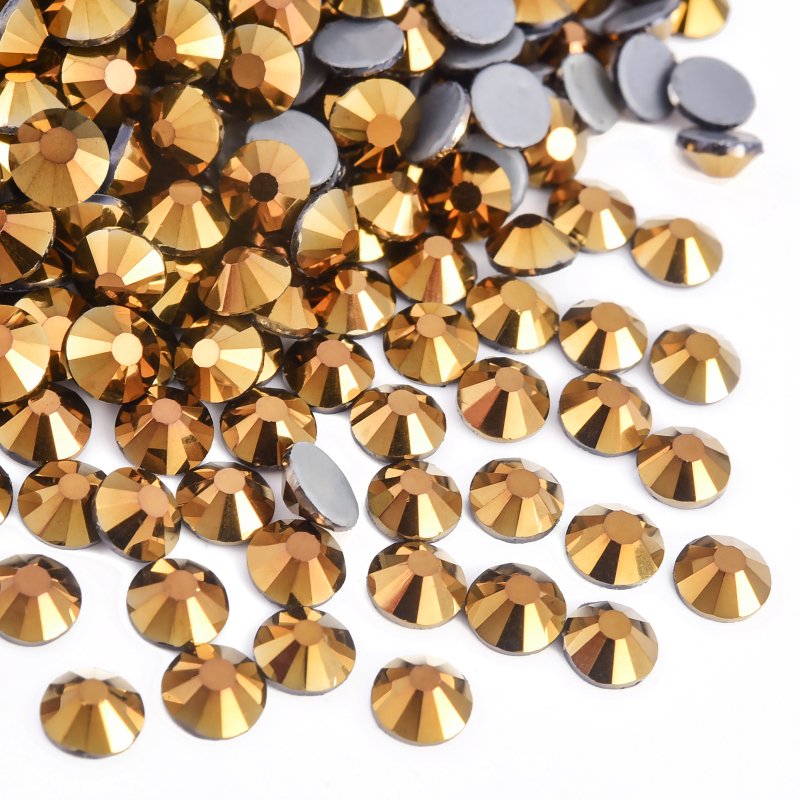 What Makes Gold Hotfix Rhinestones Different from Golden-Toned Crystal Colors