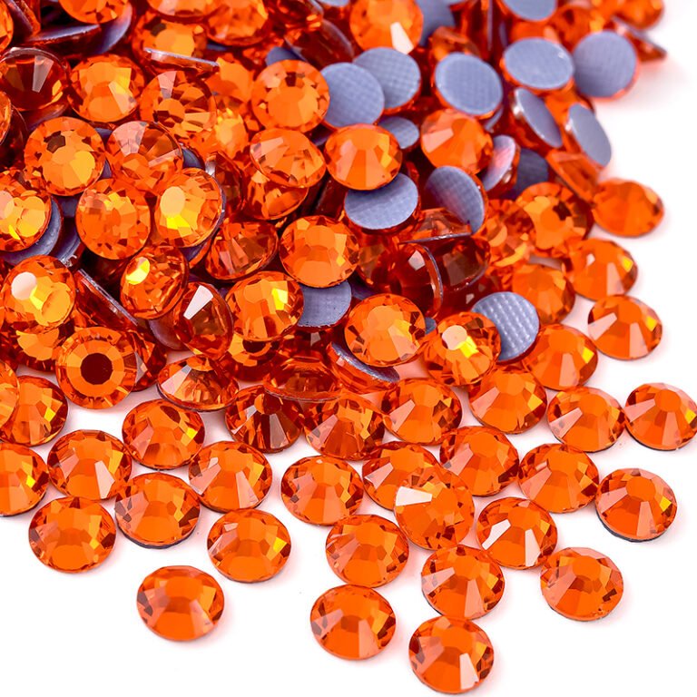 Orange K9 Glass Hotfix Rhinestones | Bulk Wholesale Orange Crystals