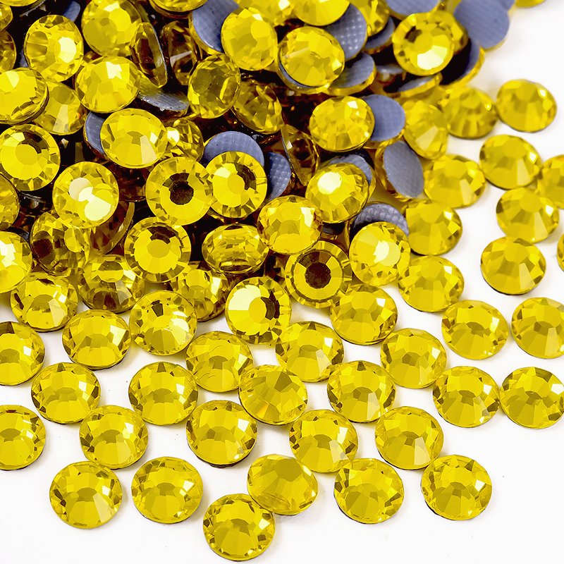 Hotfix rhinestone in Citrine for apparel decoration